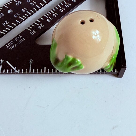 Frog Salt Pepper Shakers Stoneware Kitschy Retro Novelty Kitchen Decor Green - Picture 11 of 13
